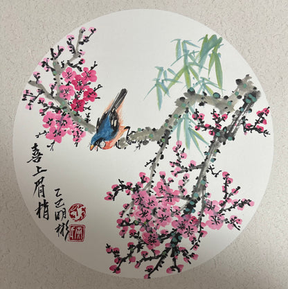 Harmony of Plum Blossoms and Birds